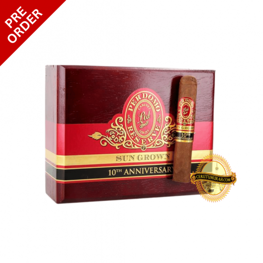 PERDOMO RESERVE 10TH ANNIVERSARY SUN GROWN ROBUSTO BOX OF 25